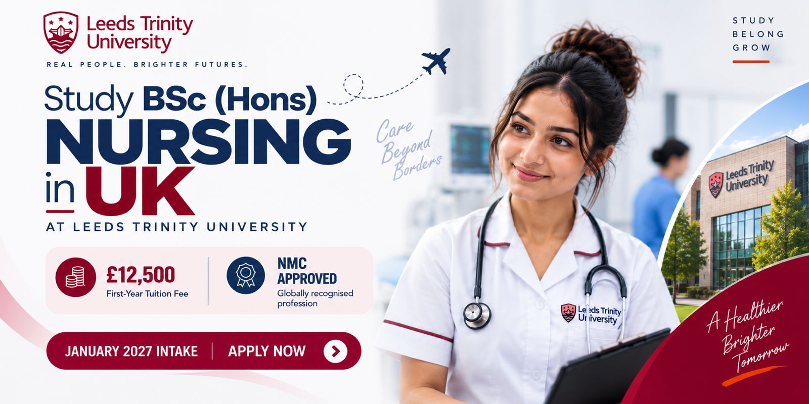 Study BSc Nursing in Leeds Trinity University ,UK – January 2027 Intake