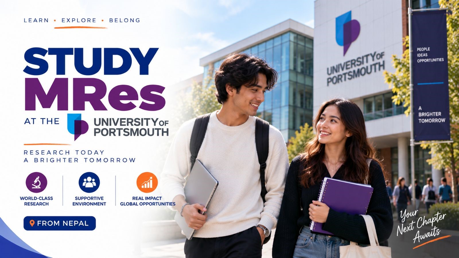 Study MRes at the University of Portsmouth