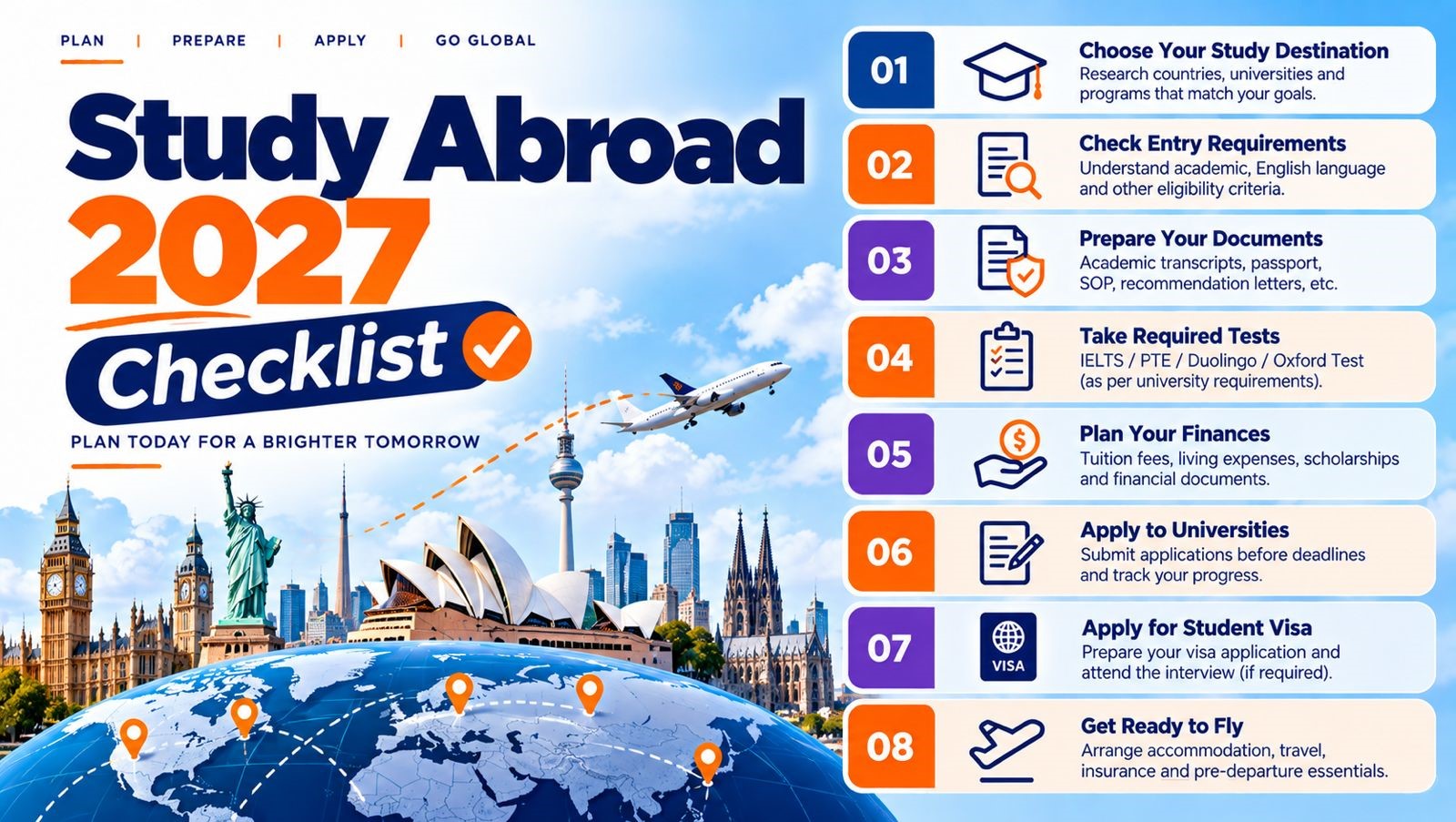 Study Abroad 2027 Checklist